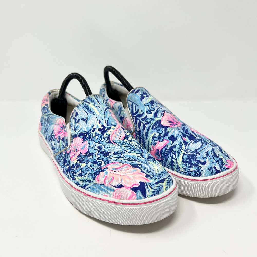 Lilly Pulitzer Women's Size 10 Julie Sneaker Beach Club Blooms 001293